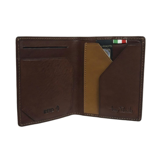 Кредитниця шкіряна Nevada 3813+RFID moro коричневий
