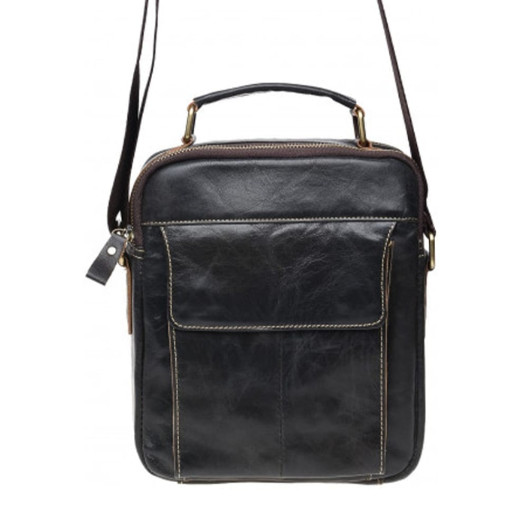 Чоловіча шкіряна сумка через плече Borsa Leather K16210-brown