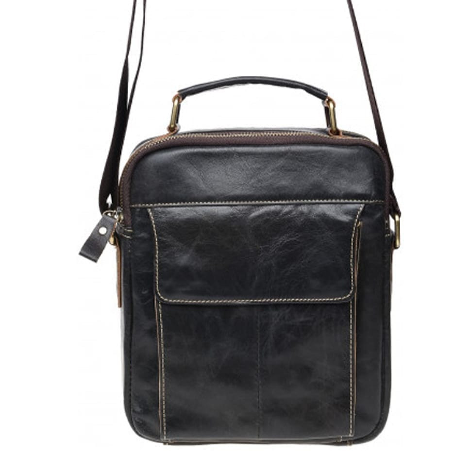 Чоловіча шкіряна сумка через плече Borsa Leather K16210-brown