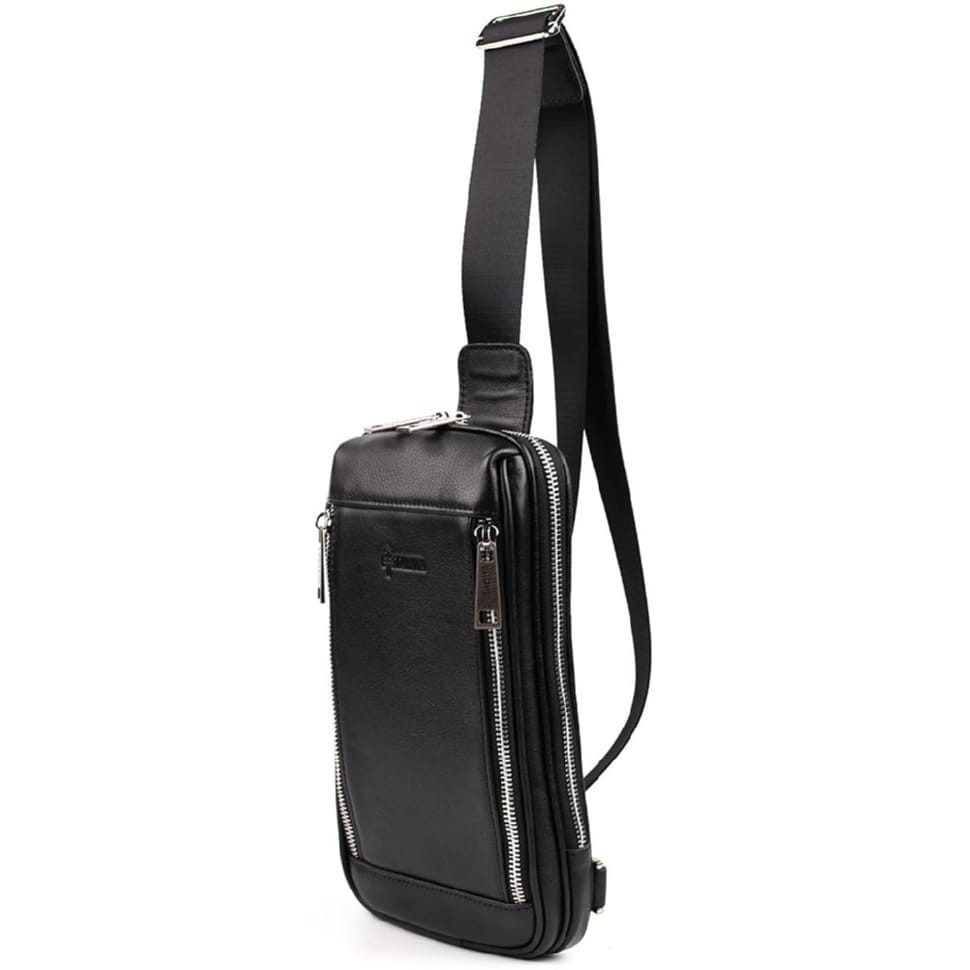Mens business sling bag, business style TARWA GA-1536-4lx black