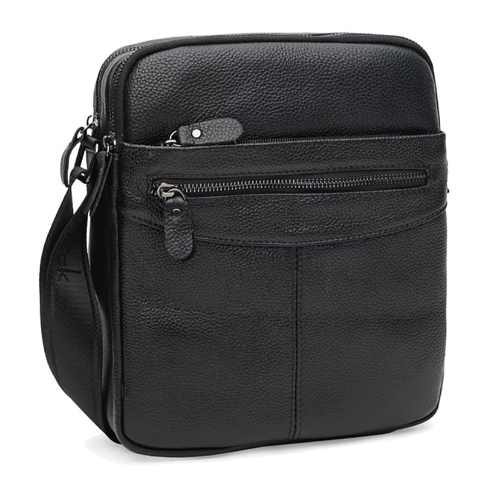 Чоловіча шкіряна сумка Keizer K12217bl-black