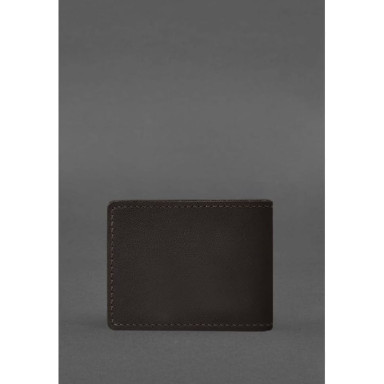 Leather cover for the ID of the State Tax Service dark brown