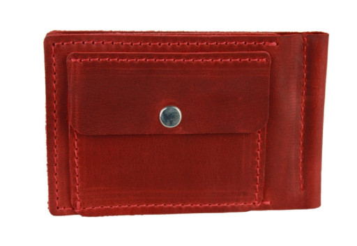 Гаманець жіночий шкіряний затискач для купюр SULLIVAN 105-3(5.5) червоний