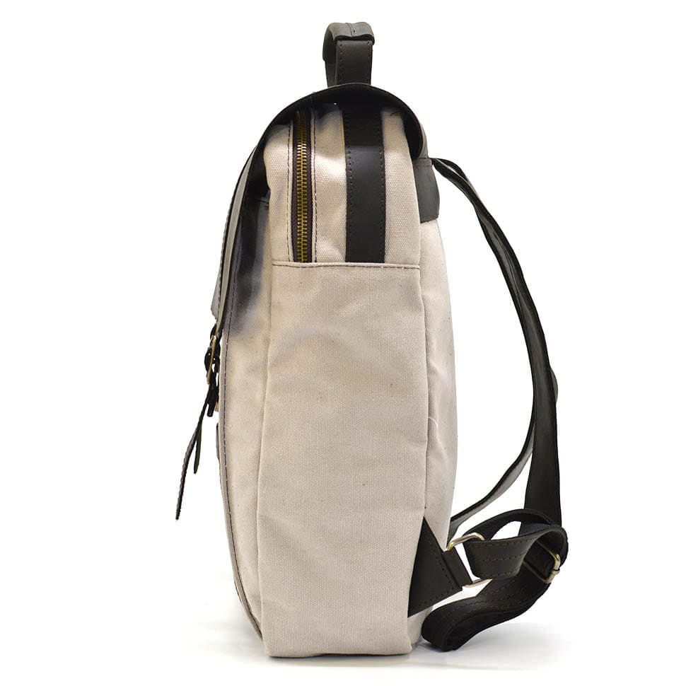 Backpack bag for canvas laptop TARWA RCj-3420-3md ivory