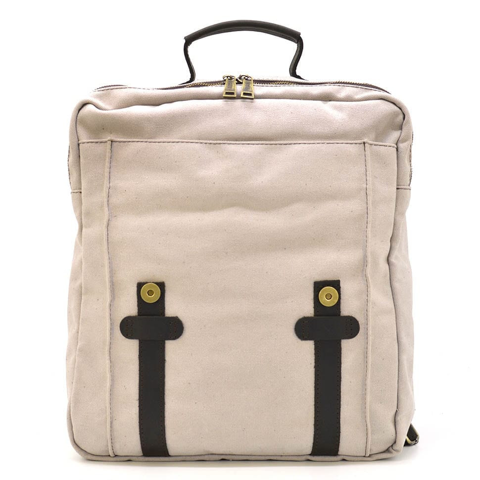 Backpack bag for canvas laptop TARWA RCj-3420-3md ivory