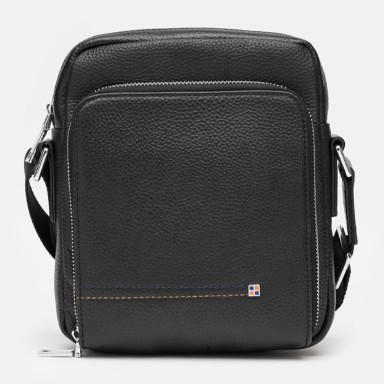Мужская кожаная сумка Ricco Grande K16207-black