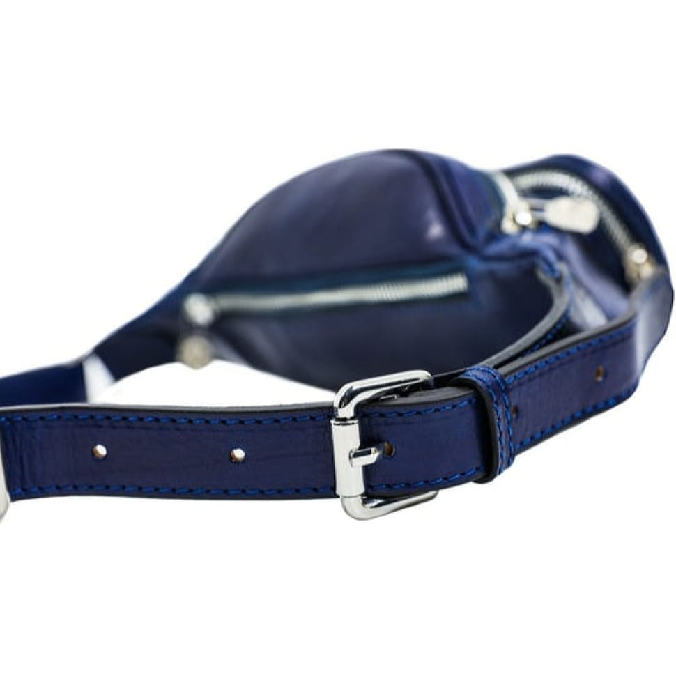 Сумка напоясна шкіряна - Independent People - синя Time Resistance 5231801