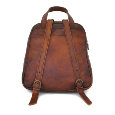 Pratesi BCL185 - Sirmione Backpack in cowhide leather Bruce Cherry