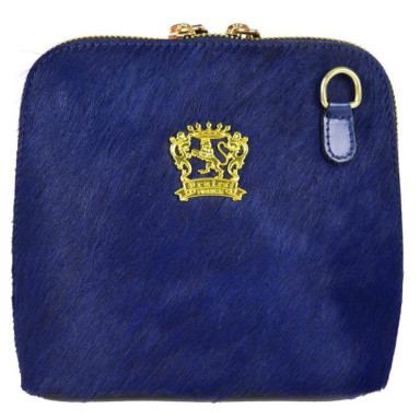 Pratesi CBL467 - Volterra C467 Lady Bag in real leather Cavallino Blue