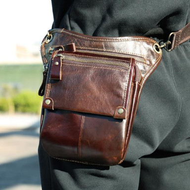 Belt bag from genuine leather BEXHILL BX3237C