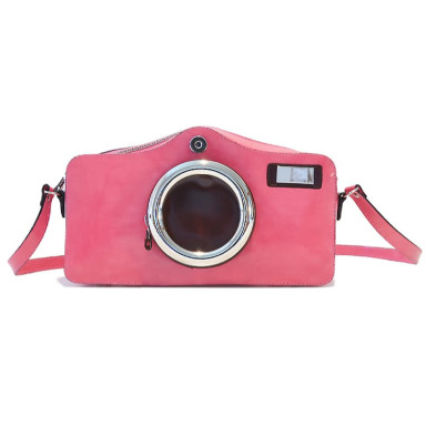 Pratesi RRO444 - Photocamera Radica Shoulder Bag in cow leather Radica Pink