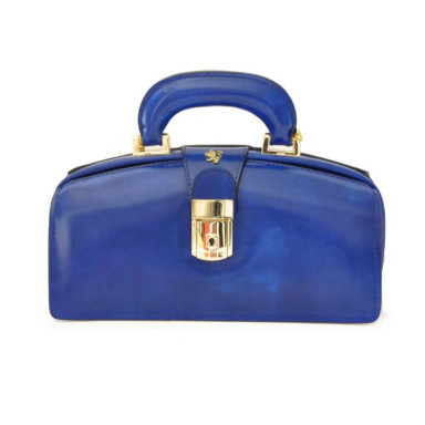 Pratesi RBE120/N - Lady Brunelleschi Bag in cow leather Radica Electric Blue
