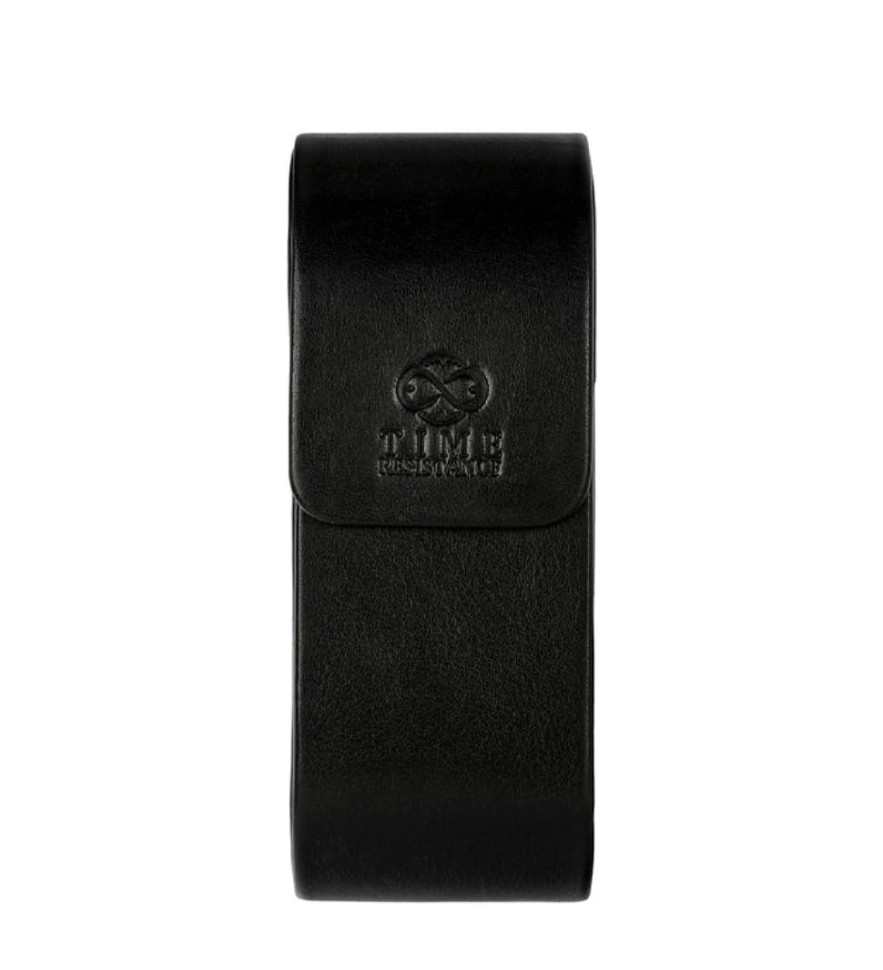 Leather Glasses Case for Women - The Sign of Four - Black color - Time Resistance 5246801W