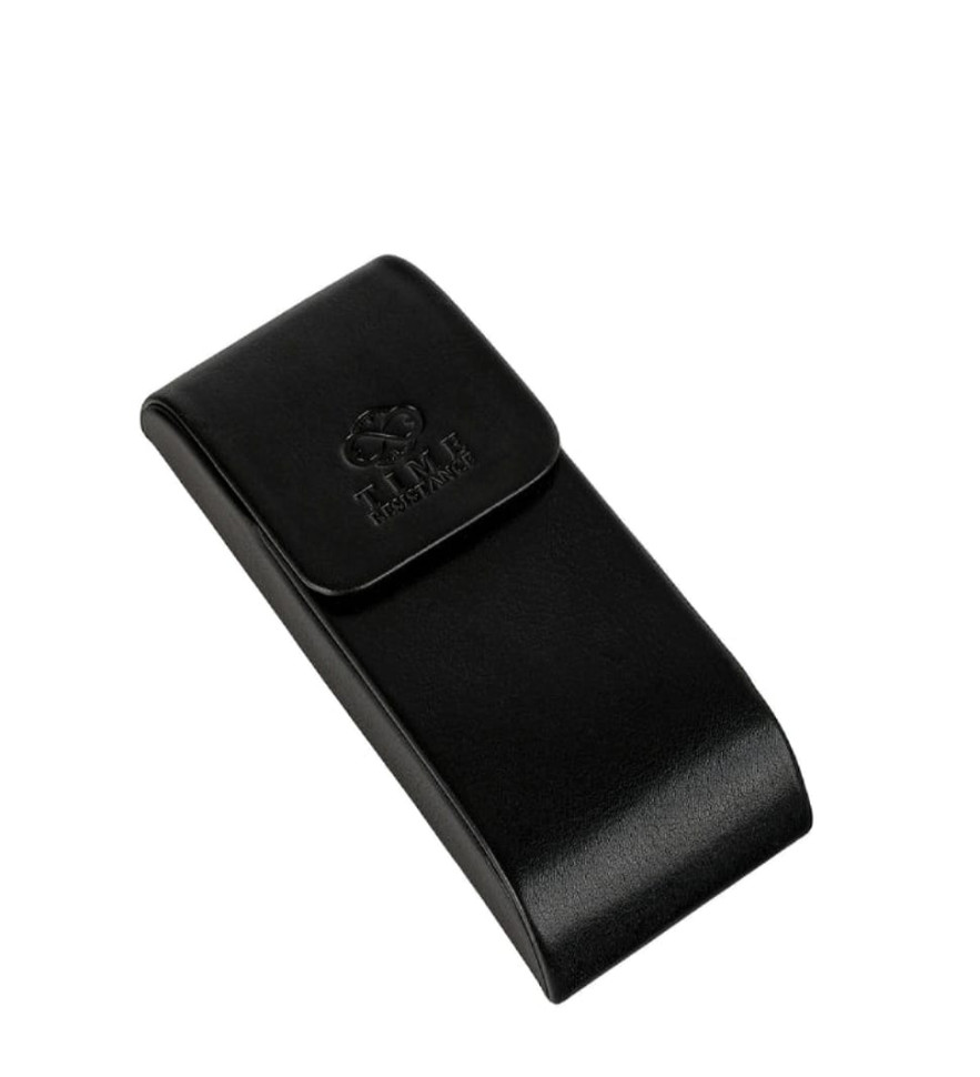 Leather Glasses Case for Women - The Sign of Four - Black color - Time Resistance 5246801W
