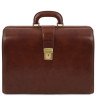 Canova Шкіряний портфель-саквояж на три відділення Tuscany TL141347