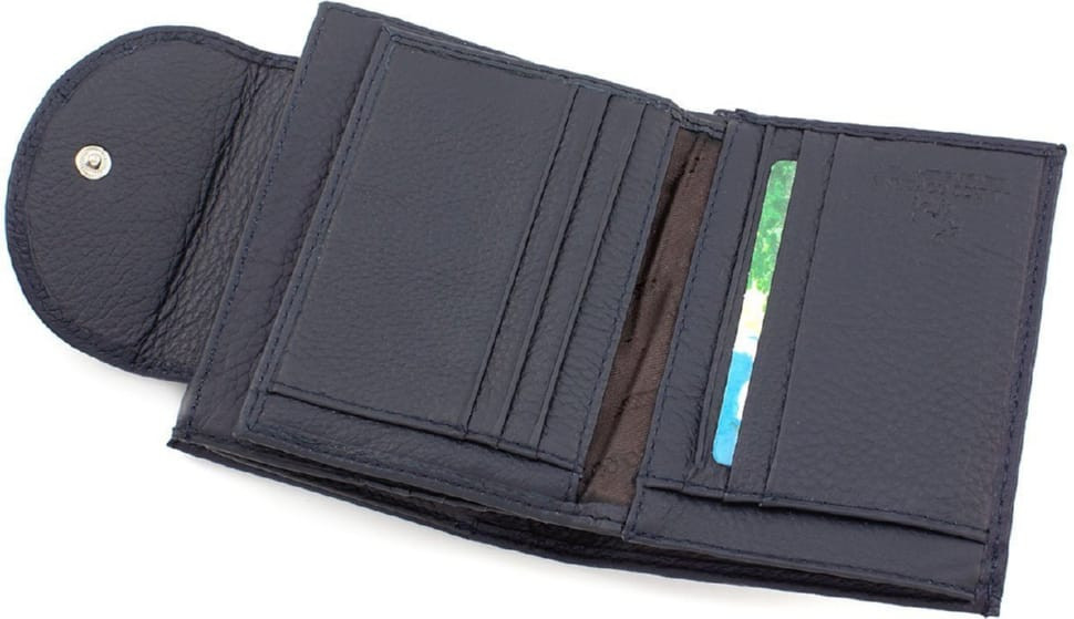 Women's dark blue leather wallet Marco Coverna MC-2036-5 blue