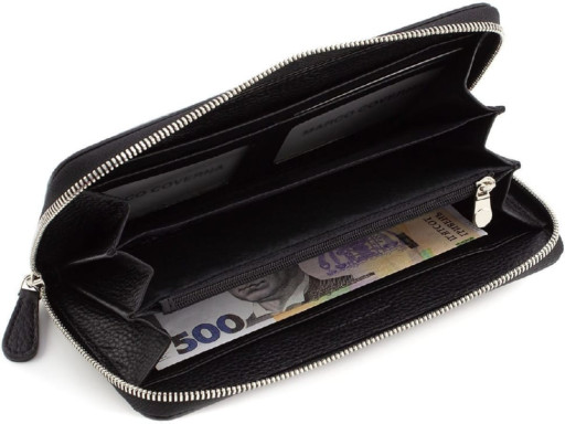 Чорний шкіряний гаманець-клатч чоловічий Marco Coverna MC1481 A