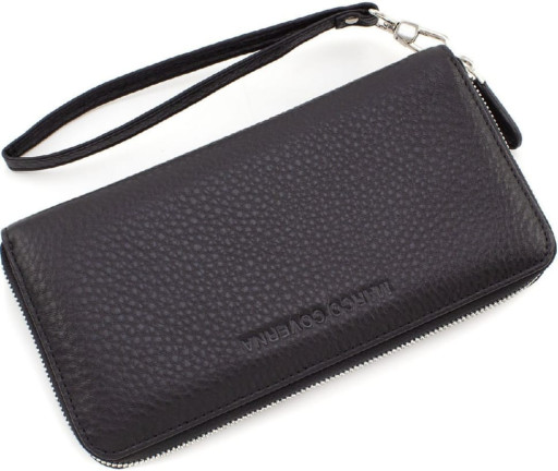 Чорний шкіряний гаманець-клатч чоловічий Marco Coverna MC1481 A