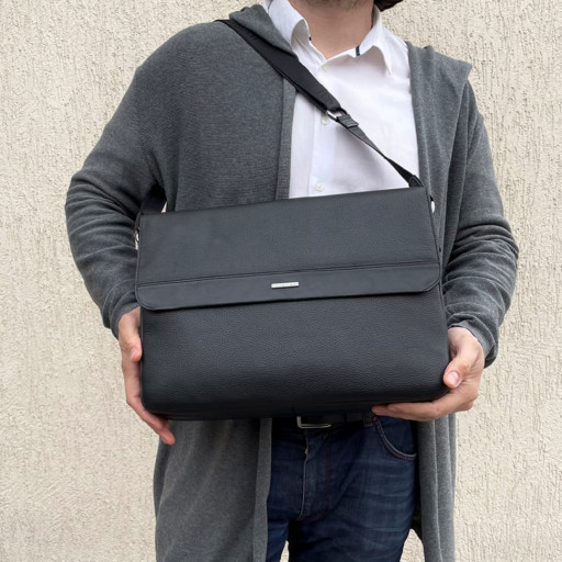 Сумка шкіряна Newcontatto 6036 чорний