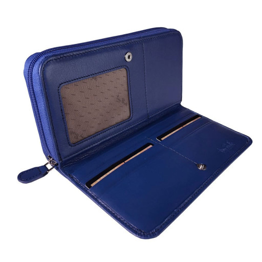 Шкіряне портмоне New Rainbow 1192 bluette синій