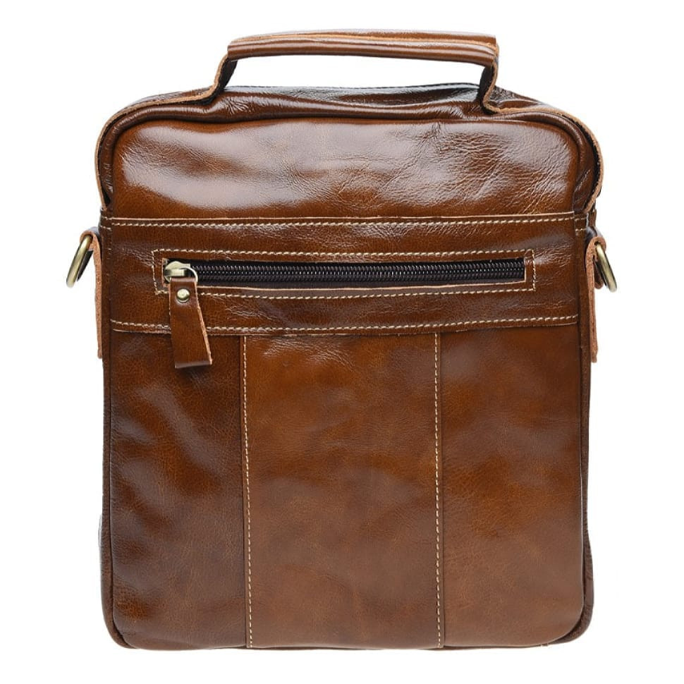 Чоловіча шкіряна сумка через плече Borsa Leather K15027-brown