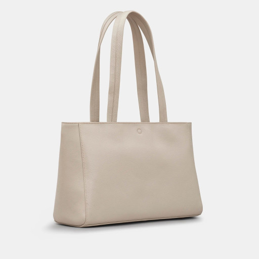 Жіноча шкіряна сумка-шопер Yoshi YB254 Harrington (Warm Grey)