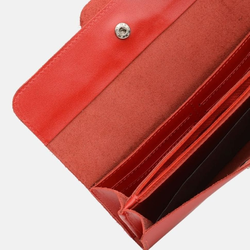 Жіночий шкіряний гаманець V1chn-pc-vv-red