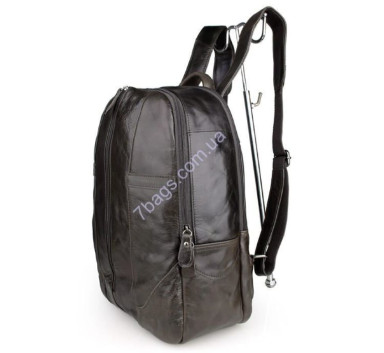Leather sports backpack, cowhide