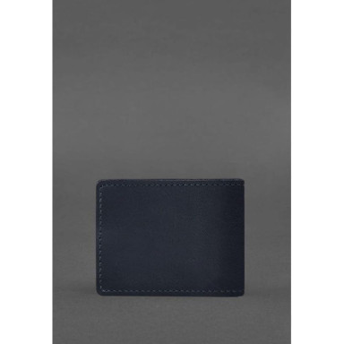 Leather cover for the ID of the State Tax Service dark blue