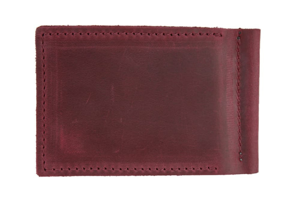 Кошелек женский кожаный зажим для купюр SULLIVAN 1052(5) марсала