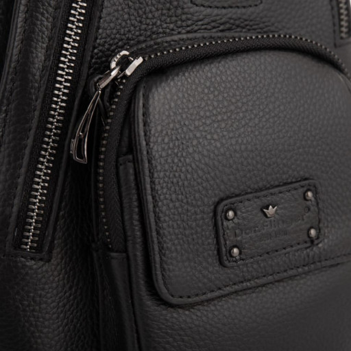 Шкіряний рюкзак DER FLINGER DF2020534 чорний