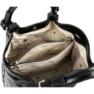 Leather bag - The Betrothed - black Time Resistance 5237901