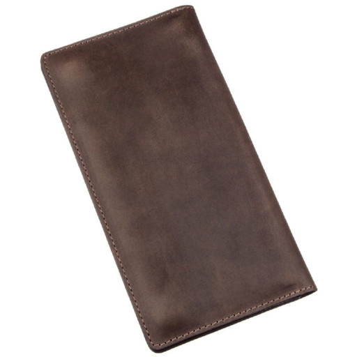 Гаманець чоловічий вертикальний матовий SHVIGEL 16198 Коричневий