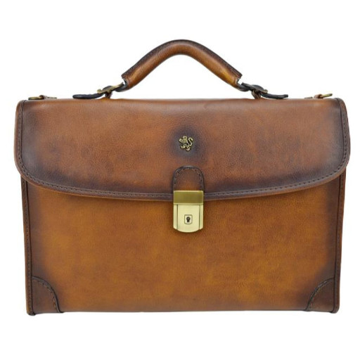 Pratesi BMA113 - Briefcase Leccio in cow leather Bruce Brown