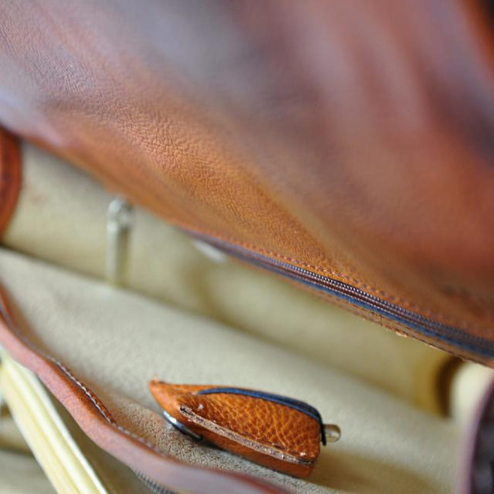 Pratesi BMA113 - Briefcase Leccio in cow leather Bruce Brown