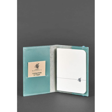 Leather Passport Cover 1.0 Turquoise