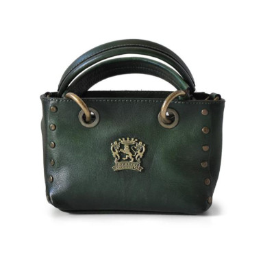 Pratesi BVS158 - Bagnone Lady Bag in cowhide leather Bruce Dark Green