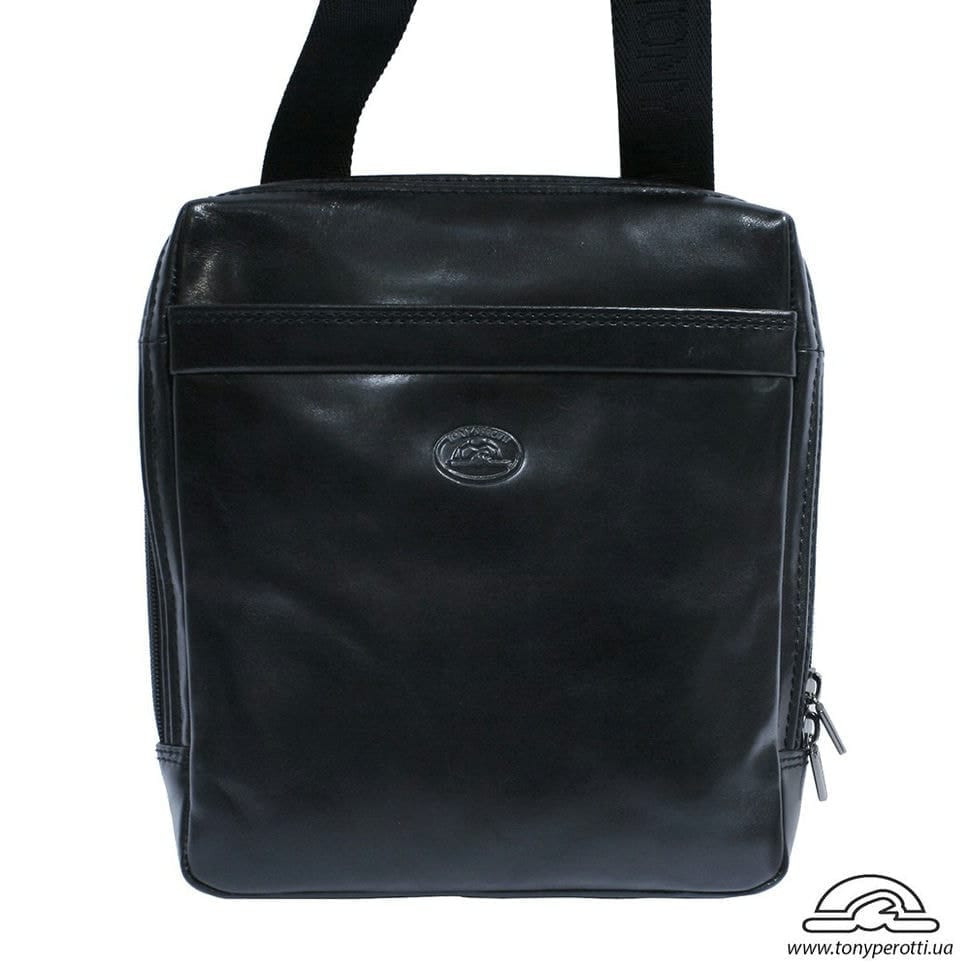 Барсетка м'яка шкіряна TONY PEROTTI 6001-20 чорний
