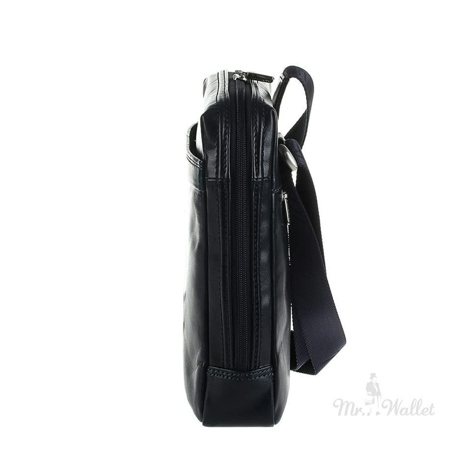 Барсетка м'яка шкіряна TONY PEROTTI 6001-20 чорний