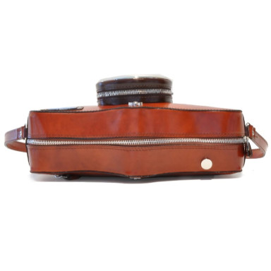 Pratesi REM444 - Photocamera Radica Shoulder Bag in cow leather Fotocamera R444 Emerald