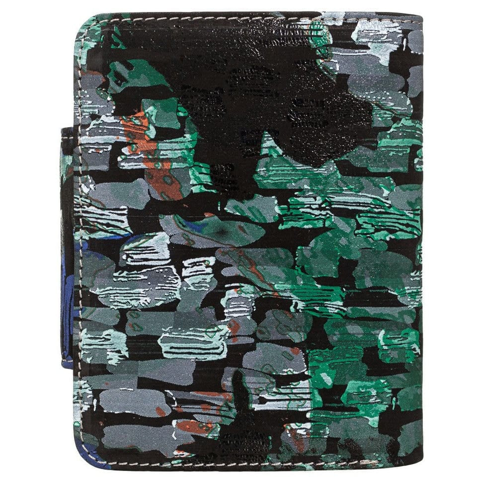 Гаманець жіночий Desisan 086-889 чорно-зелені квіти