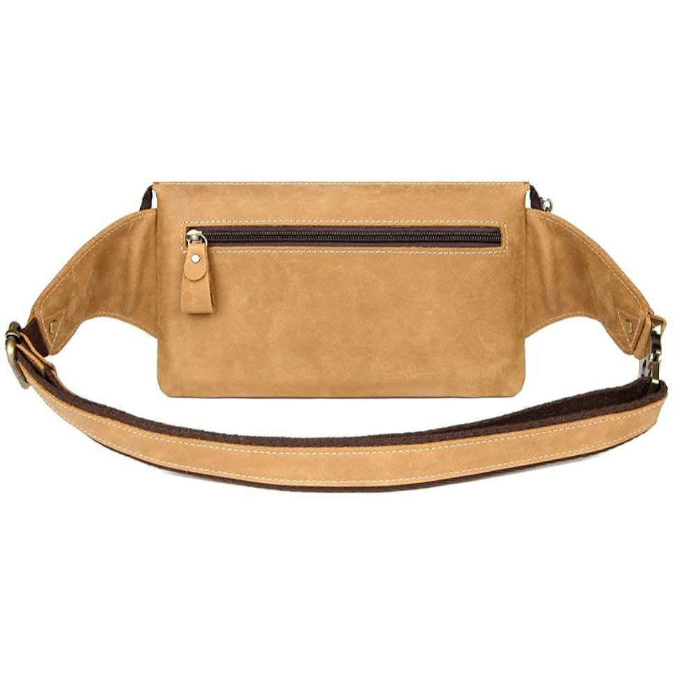 Шкіряна бананка, напоясна сумка, через плече John McDee 3025B