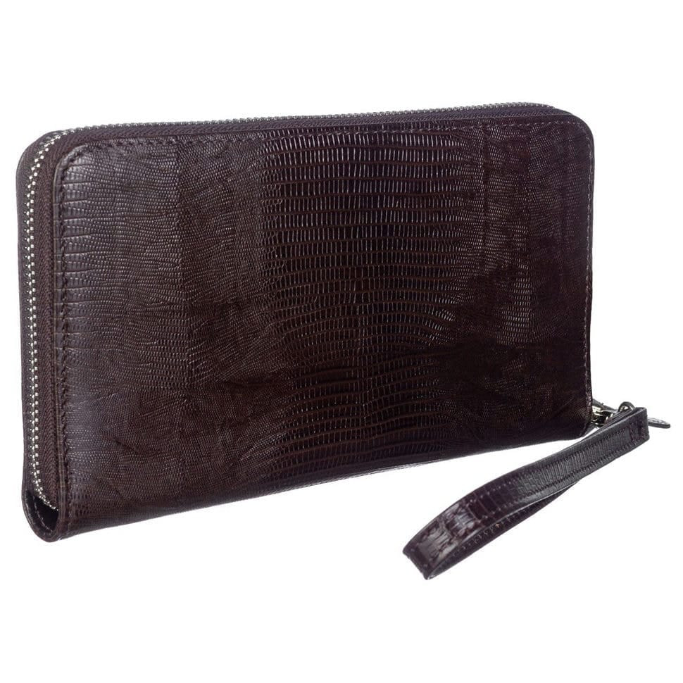 Барсетка кистьова шкіряна CANPEL 750-143 коричневий лазер