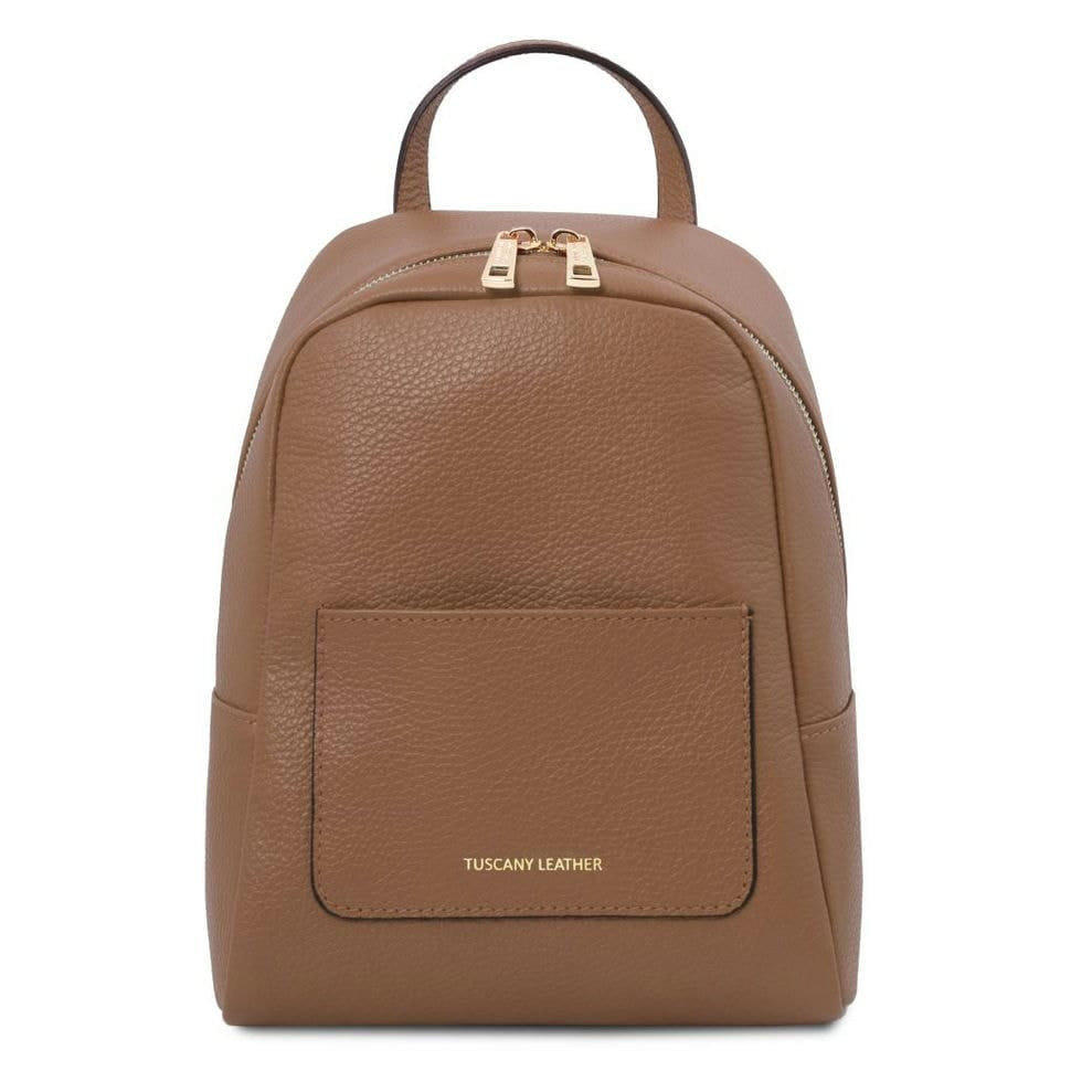 TL Bag Small soft leather backpack for women Tuscany TL142052