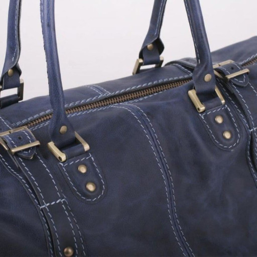 Дорожня шкіряна сумка-саквояж Mtravel_5 Manufatto