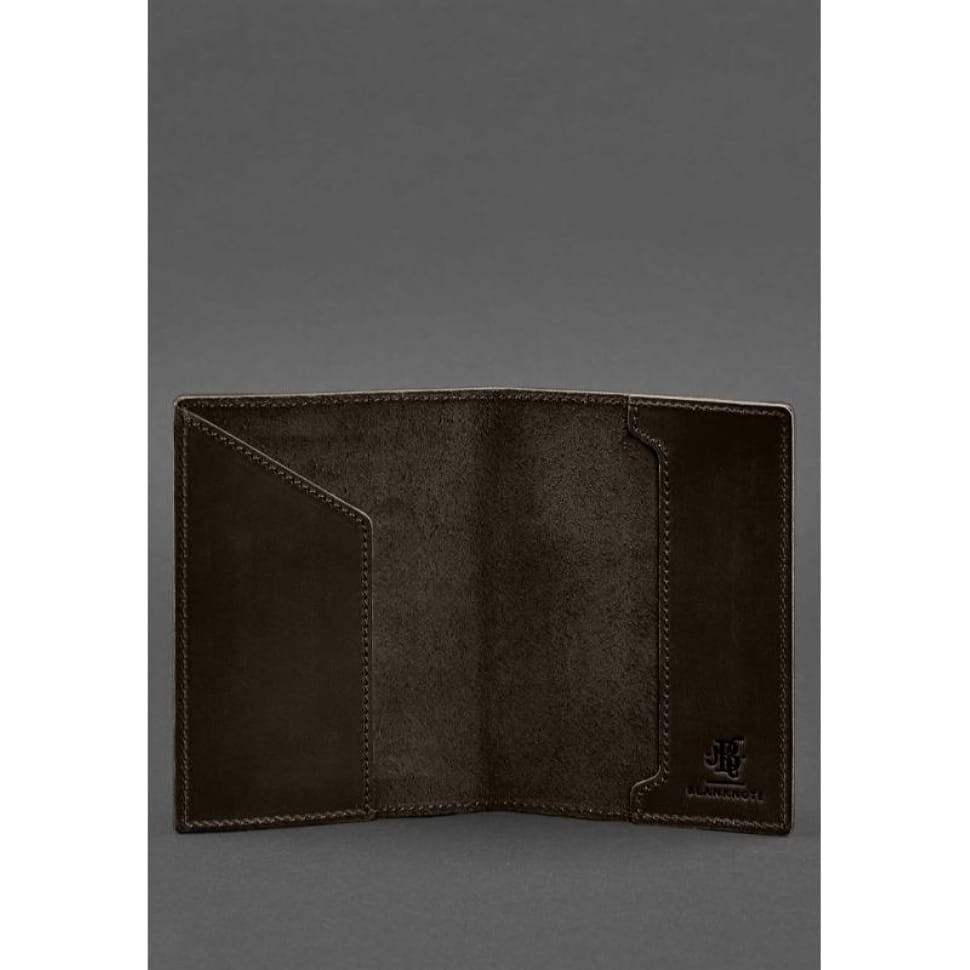 Кожаная обложка для военного билета 7.3 темно-коричневый Crazy Horse