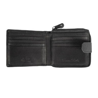 Leather wallet for men Ridgeback JBNC43MN Black