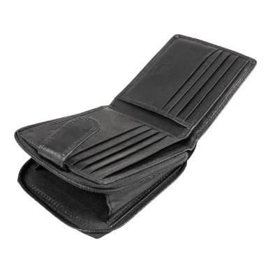 Leather wallet for men Ridgeback JBNC43MN Black