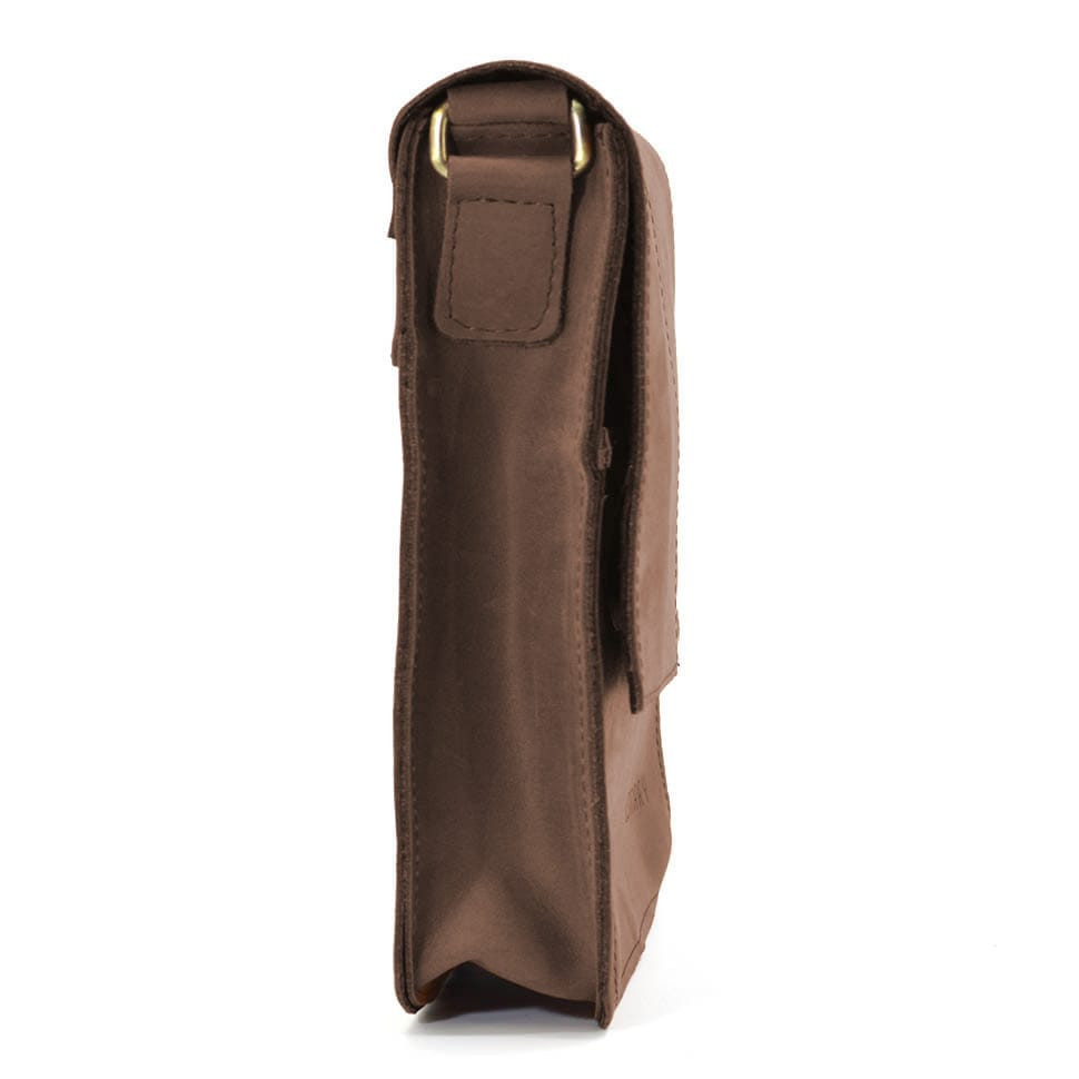 Шкіряна чоловіча сумка через плече LIMARY Lim-131RC коричнева