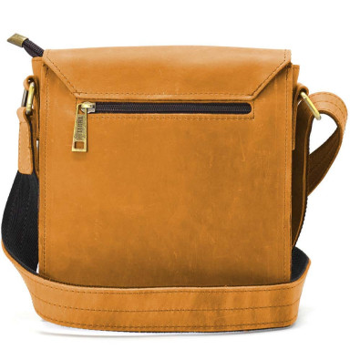 Mens leather shoulder bag RCam-30271-3md TARWA light brown